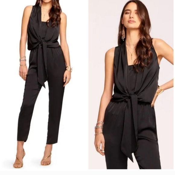 Ramy Brook Dorothy Drape Tie Waist Jumpsuit - Picture 2 of 3